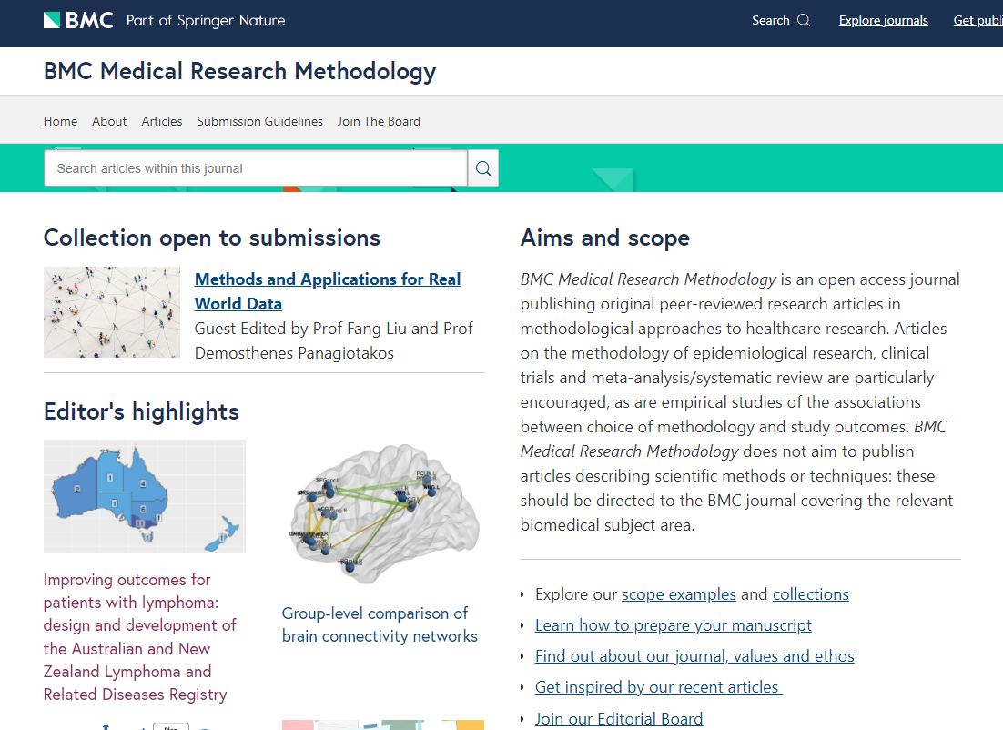 bmc medical research methodology (online)